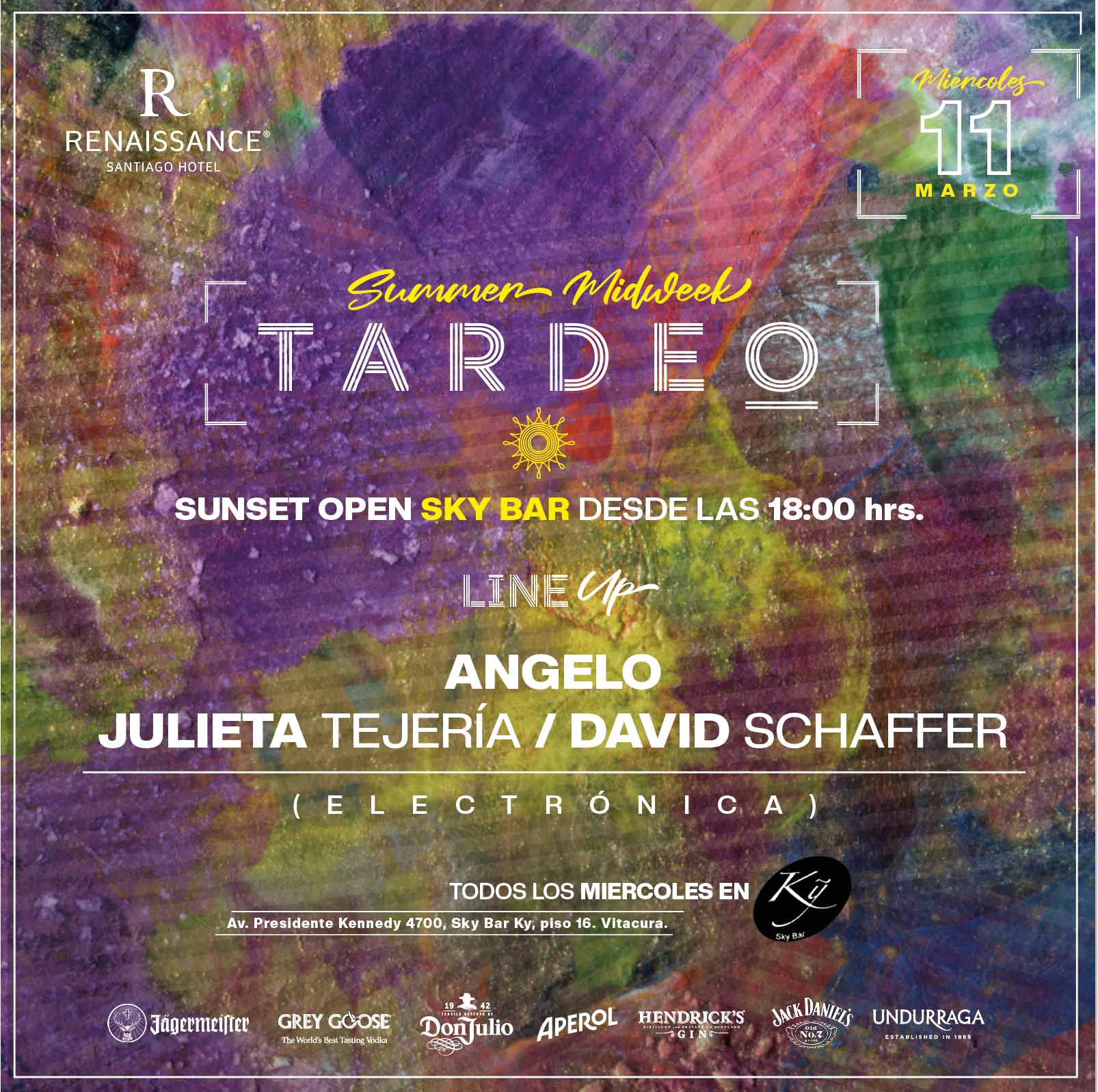 Tardeo by Sky Bar Renaissance Santiago Hotel 11 de Marzo image