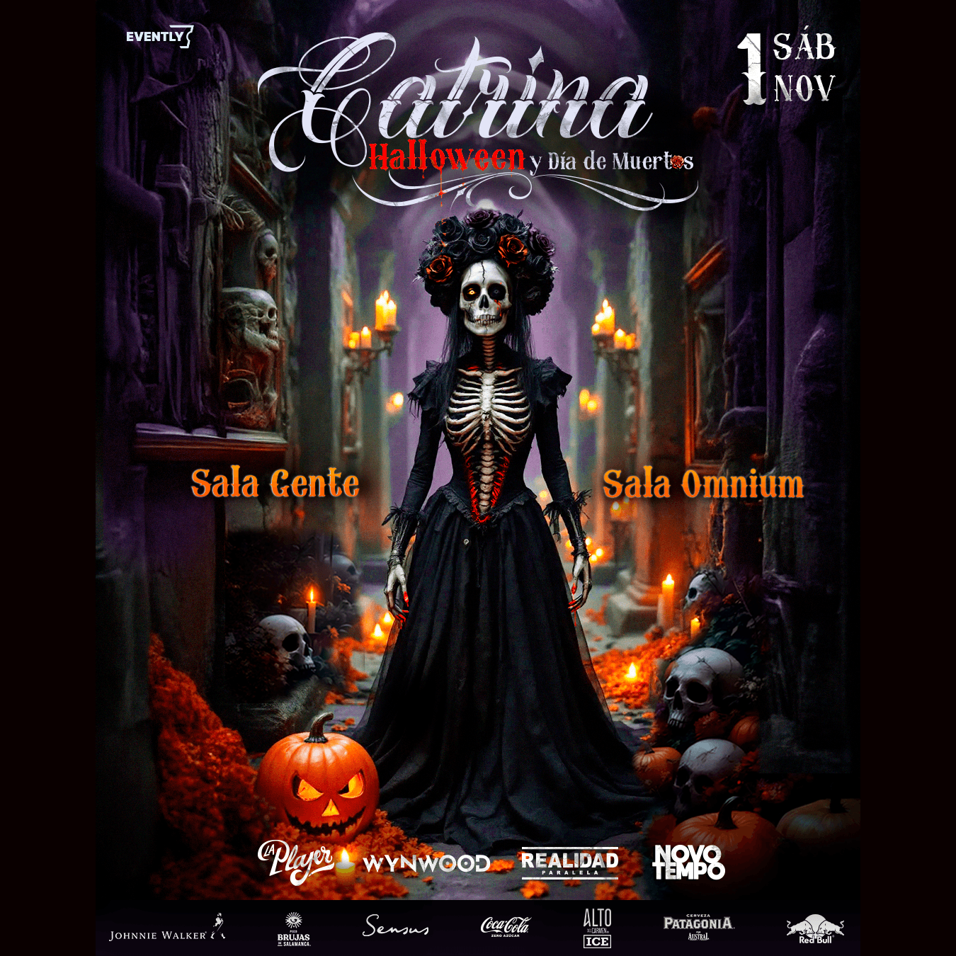  Halloween 🎃 & Día de Muertos 💀​ 01.11 Sala Gente + Sala Omnium (XXL) 🧟‍♂️  image}