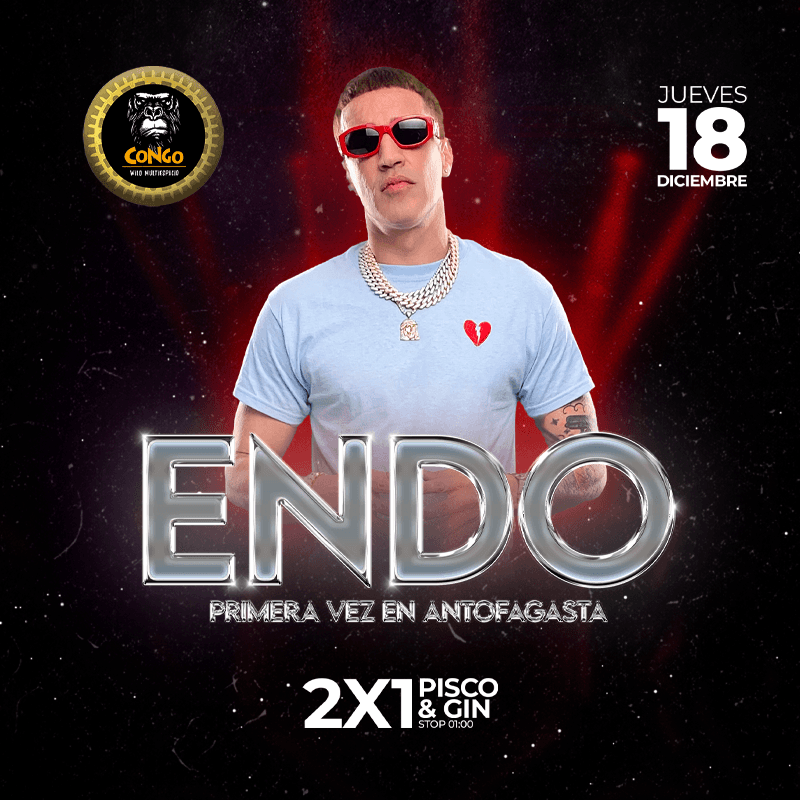ENDO  POR PRIMERA VEZ EN CONGOWILD ANTOFAGASTA ENDO  FIESTA + SHOW  image}