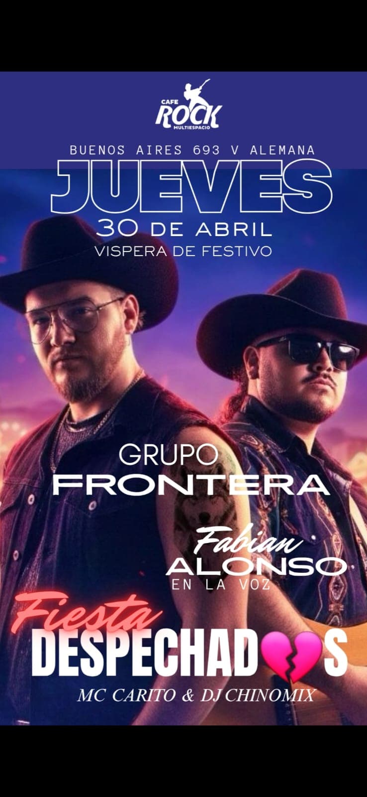 Jueves Fiesta Despechadas Grupo Frontera  image