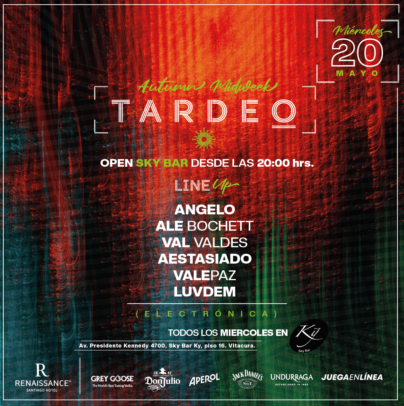 Tardeo by Sky Bar Renaissance Santiago Hotel 20 de Mayo image