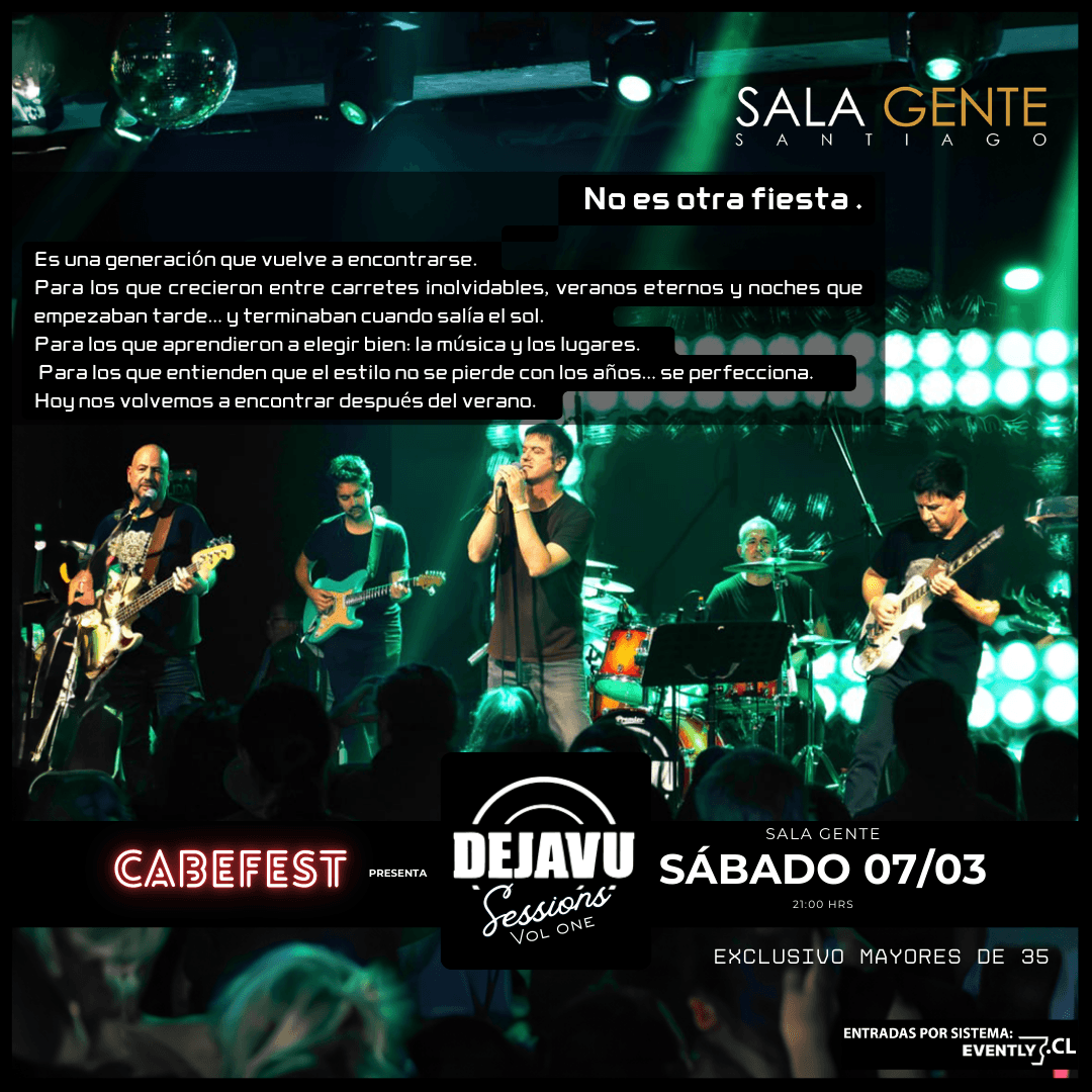 DEJAVU SESSIONS vol one by CABEFEST / Sala Gente image