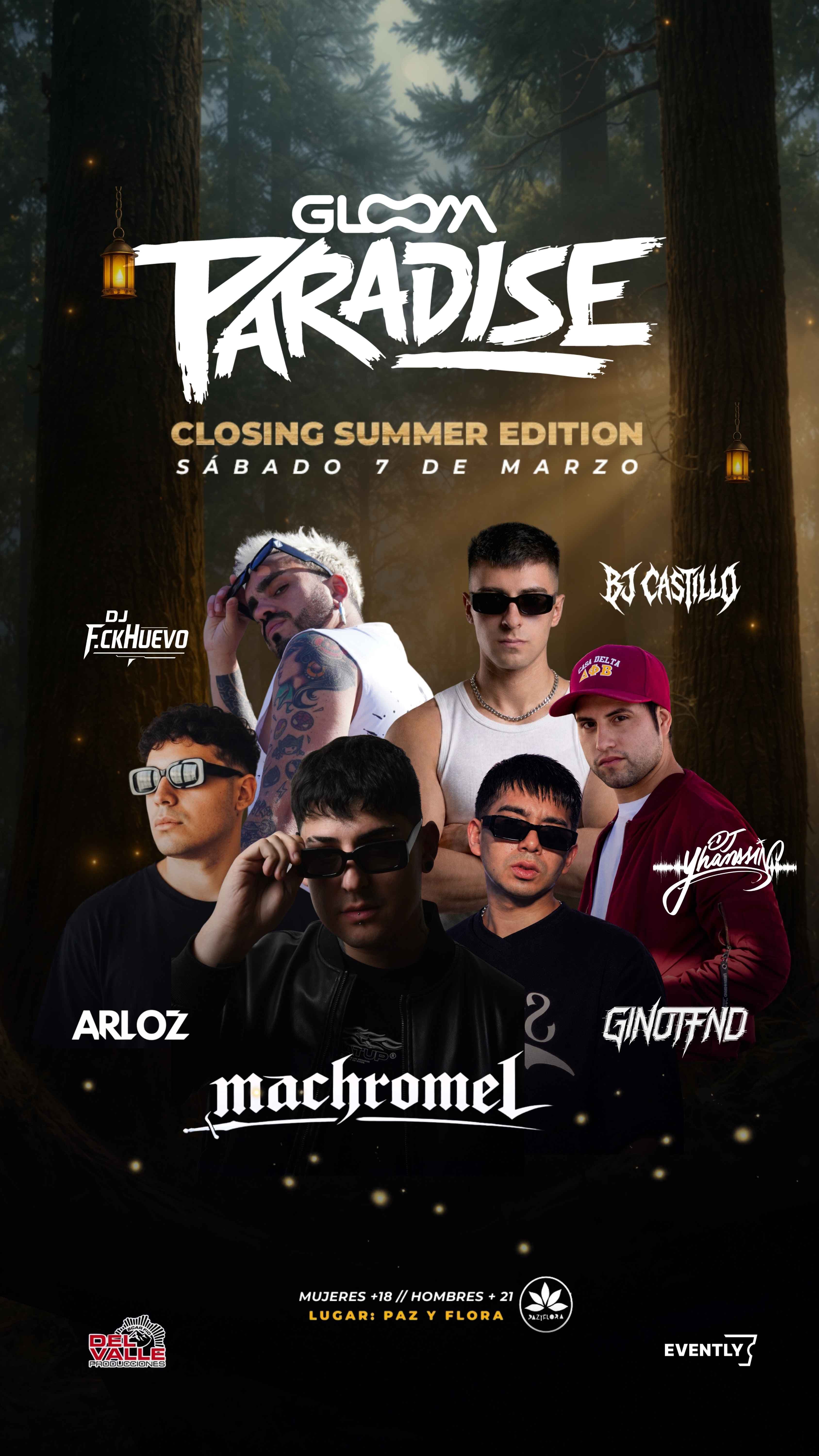 Gloom, Paradise, Fin del Verano 2026, Vallenar. image