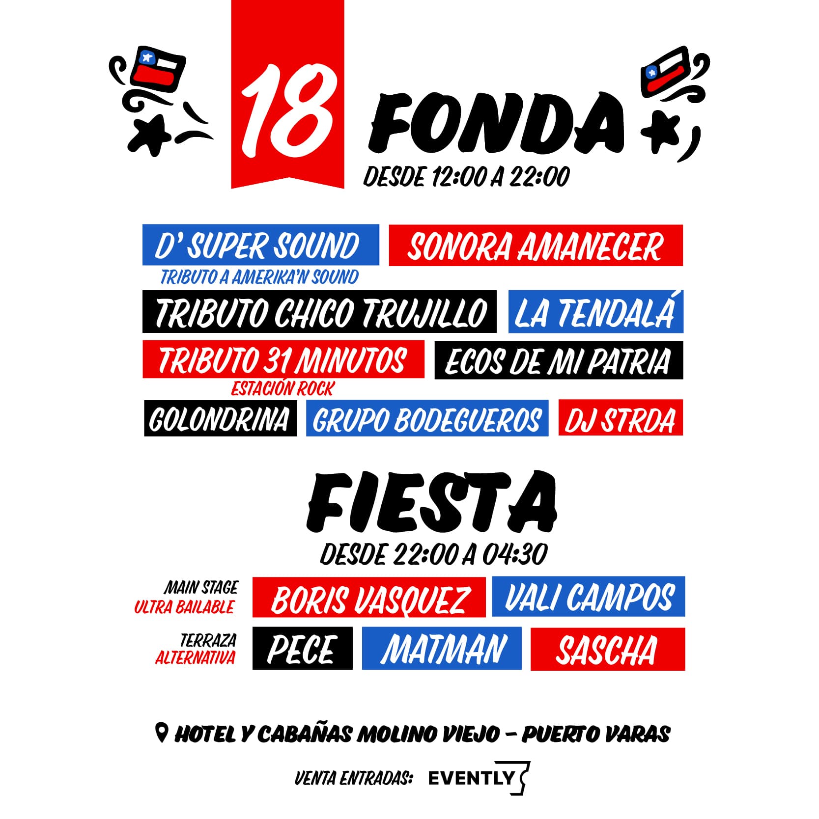 18 SEPTIEMBRE // LA GRAN FONDA DEL LAGO // PUERTO VARAS image}