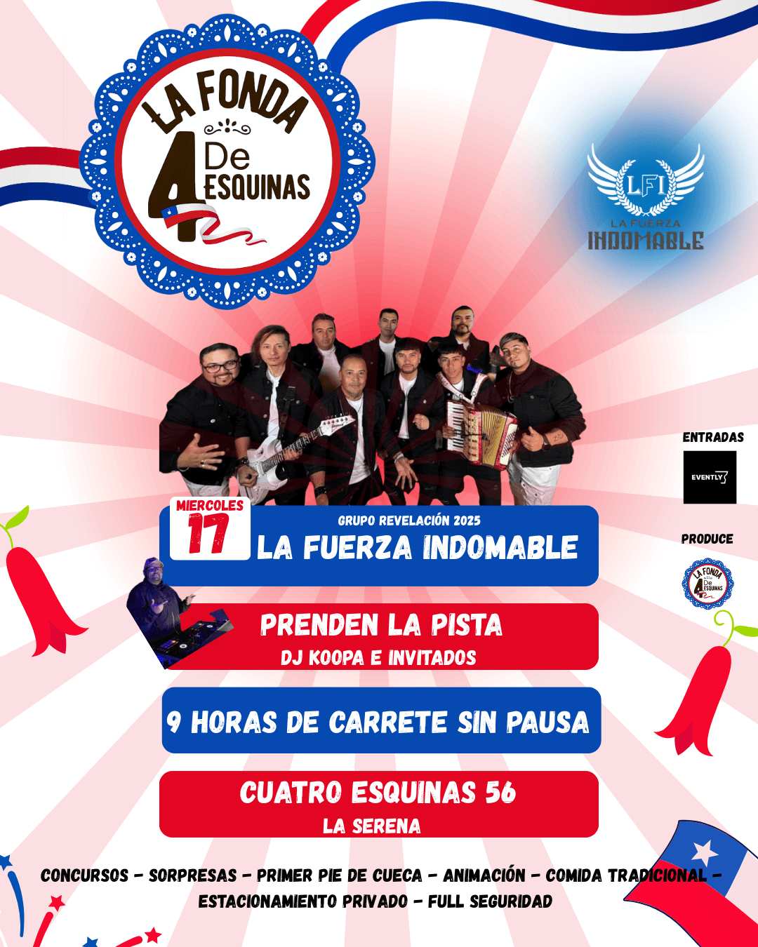 17 DE SEPTIEMBRE // LA FONDA DE 4 ESQUINAS // LA SERENA image}