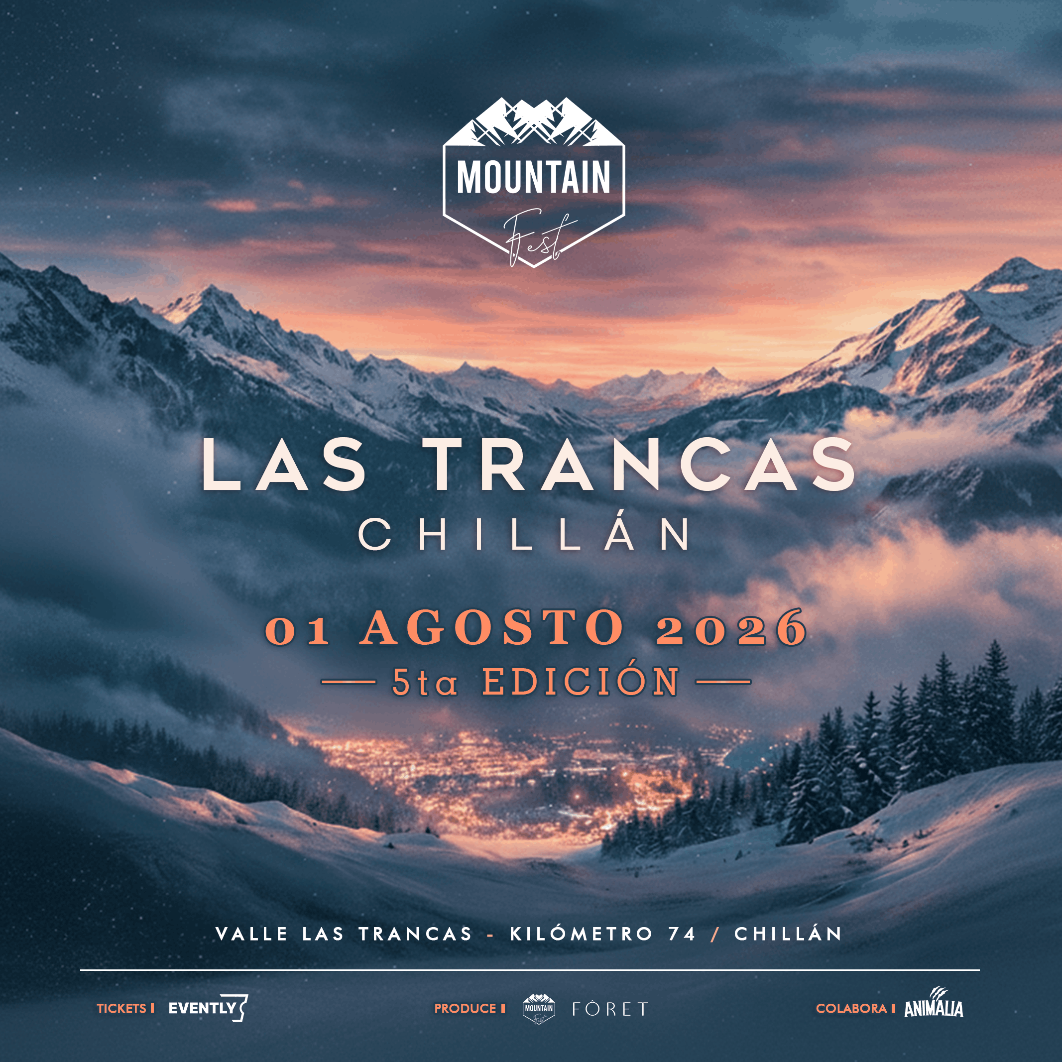 MOUNTAINFEST 2026 5ta EDICIÓN, LAS TRANCAS CHILE.