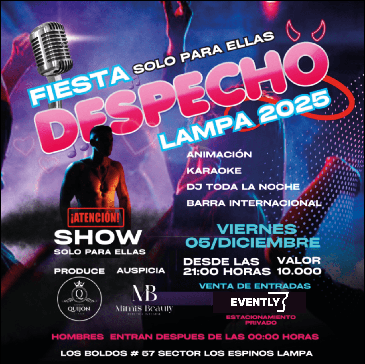 DESPECHO Fiesta solo para ELLAS (+18) image}