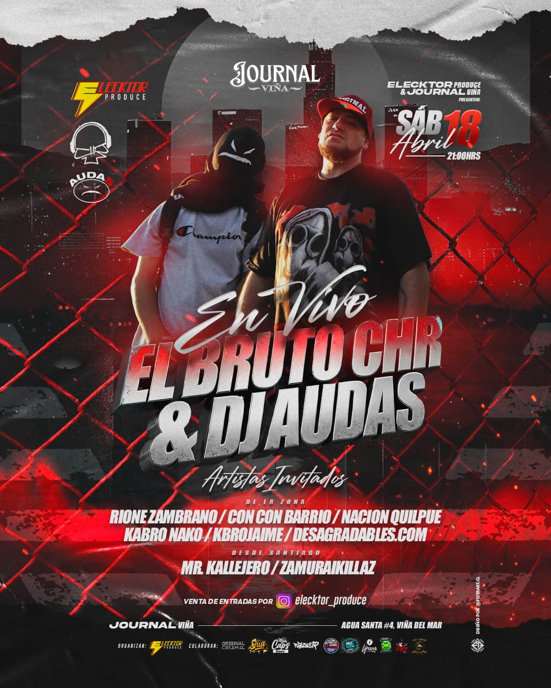 CHR & Dj Audas en Journal Viña image