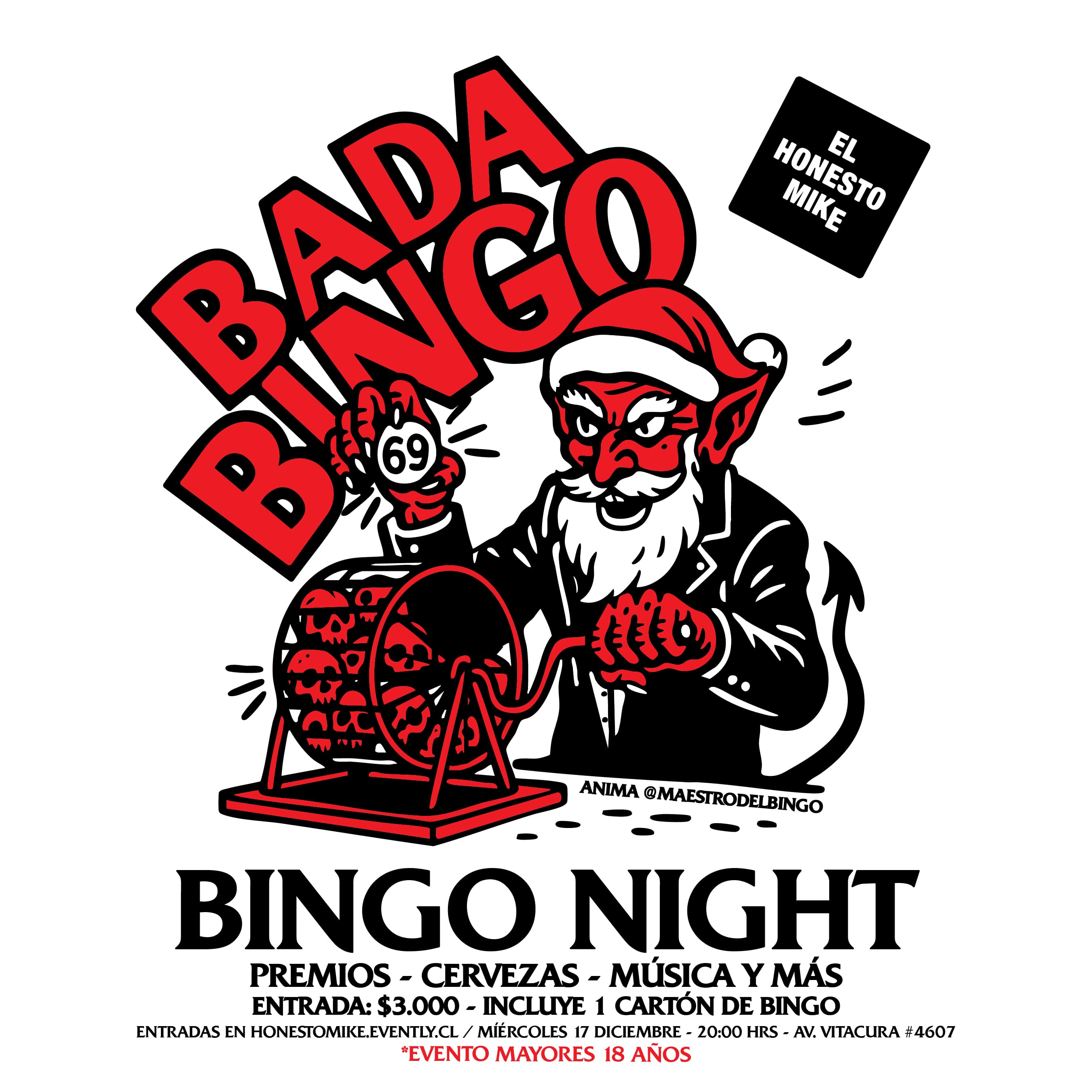 Bada Bingo: Bingo Night en El Honesto Mike image}